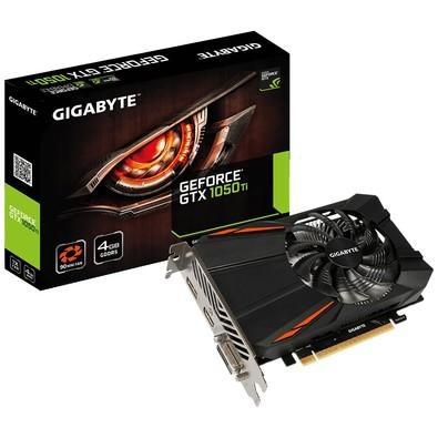 Placa de Video Gigabyte Geforce GTX 1050 TI D5 4gb Gddr5 128 Bits Dvi/hdmi/dp - Gv-n105td5-4gd