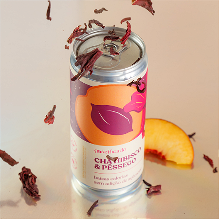 Chá de Hibisco + Pêssego 269ml