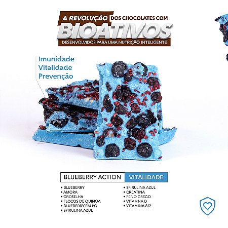 Chocolate Bioativo - Blueberry - Action