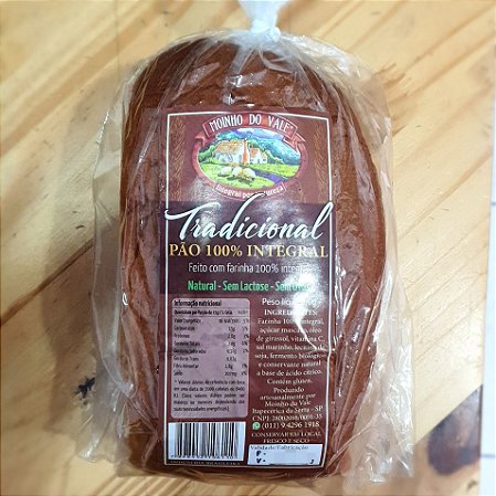 Pão 100% Integral - Vegano