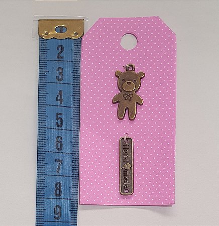 PINGENTE URSO E HANDMADE