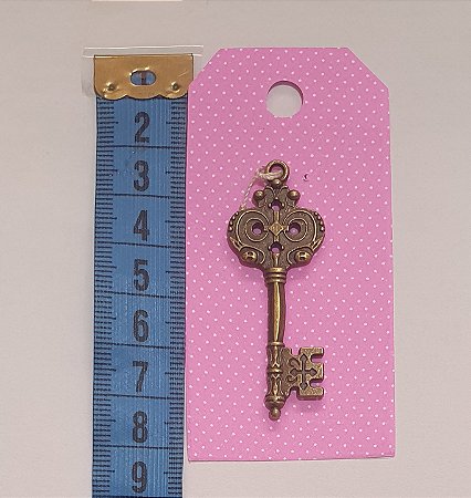 PINGENTE DE METAL CHAVE - 1 UNIDADE