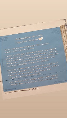 STENCIL LENDA DA BONEQUINHAS  DA SORTE  - SIGA SEU CORAÇÃO