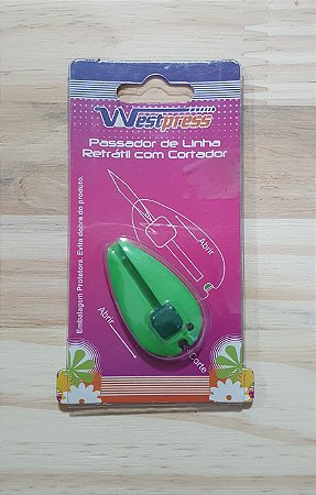 PASSADOR DE LINHA RETRÁTIL  COM CORTADOR