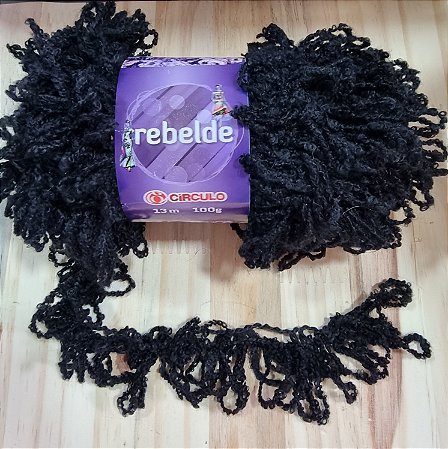 LÃ REBELDE - CÍRCULO - COR 470 PRETO
