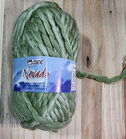 LÃ NEVADO - IMPORTADA - COR VERDE  2 TONS
