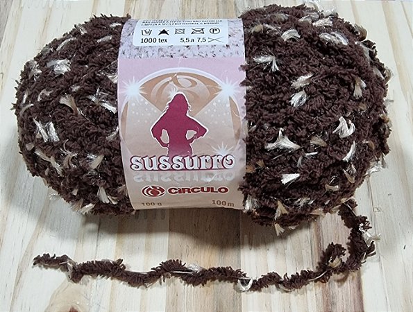 LÃ SUSSURRO - COR 7010 MARROM MESCLADA