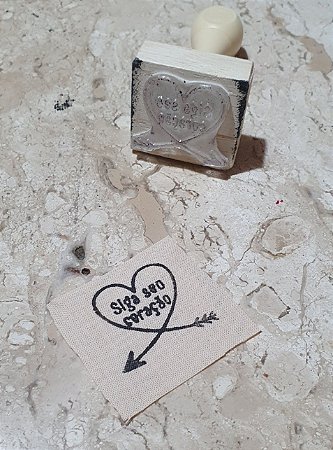 CARIMBO SIGA SEU CORAÇÃO COM FLECHA