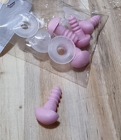 NARIZ COM TRAVA ROSA BEBÊ - TAMANHO 1
