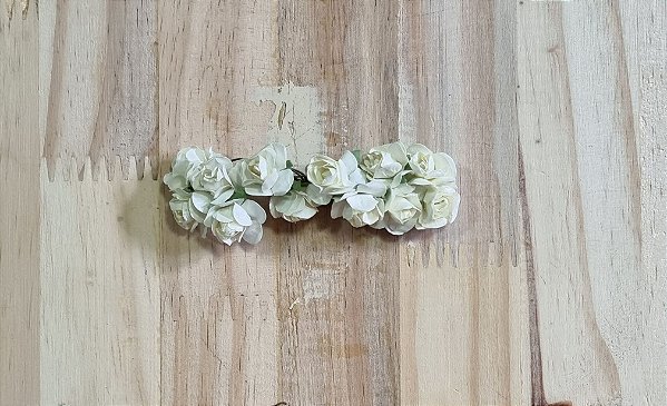 ROSINHAS DE PAPEL COR OFF WHITE - C/ 12