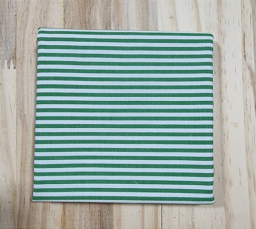 TECIDO LISTRADO VERDE/BRANCO