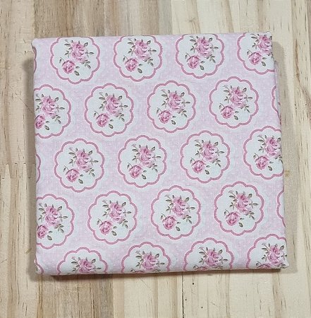 TECIDO BOUQUET DE ROSAS