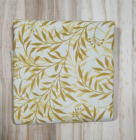 TECIDO  FOLHAGEM AMARELO - TELANIPO