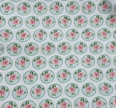 TECIDO  TRICOLINE SHABBY CHIC 27293 - 50CM