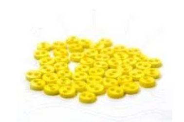 MICRO BOTÃO  - AMARELO BEBÊ (45 UNIDADES)
