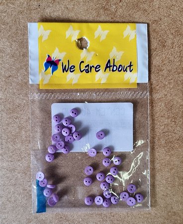 MNI BOTÃO REDONDO LILÁS  - 40 UNIDADES