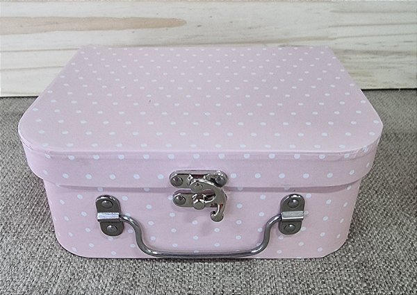 MALETA POÁ ROSA/BRANCO - UNITÁRIA P