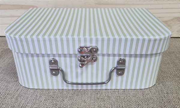 MALETA LISTRADA BEGE/BRANCO - UNITÁRIO M