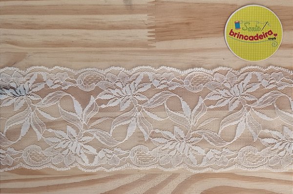 RENDA GARDEN SINTÉTICA - COR BRANCO