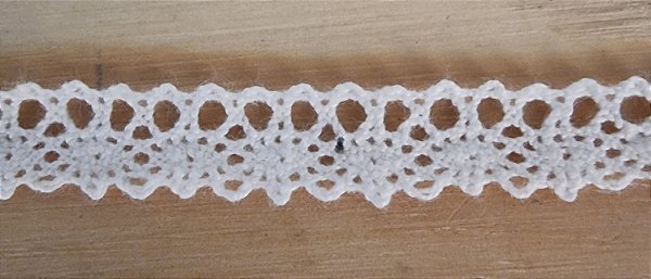 RENDA DE ALGODÃO  TRADICIONAL - COR BRANCO