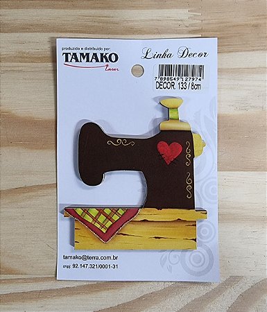 APLIQUE EM MDF MÁQUINA DE COSTURA - TAMAKO