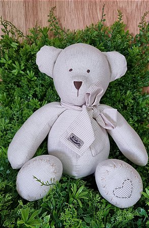 URSO MY LOVE  - M  COR TEXTURA BEGE