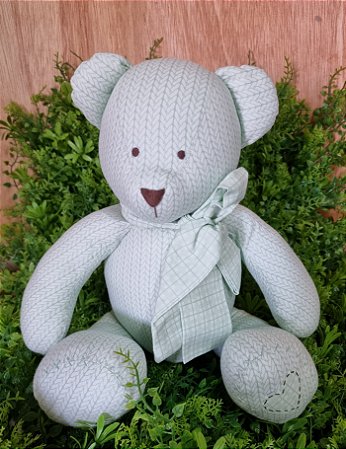 URSO MY LOVE  - M  COR VERDE ÁGUA ESTAMPA TRICÔ