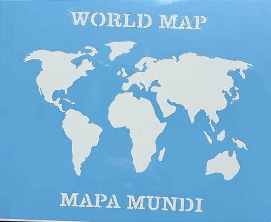 STENCIL MAPA MUNDI