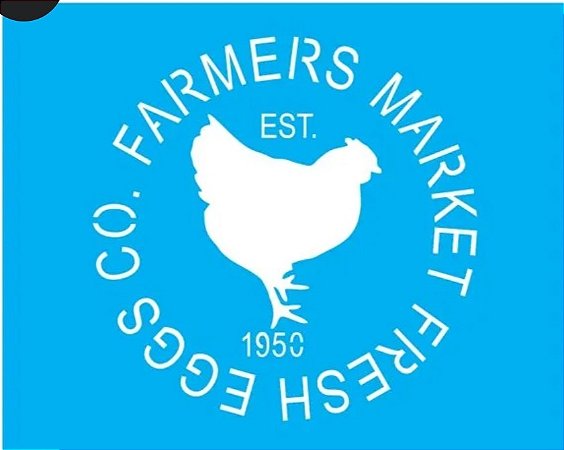 STENCIL GALINHA FARMERS MARKET