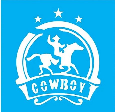 STENCIL COWBOY CAVALO