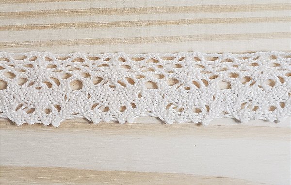 RENDA DE ALGODÃO LELÊ - COR CRU