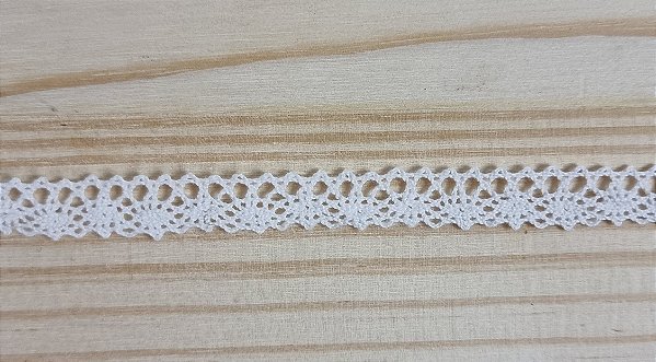 RENDA DE ALGODÃO TRACIONAL - COR BRANCO