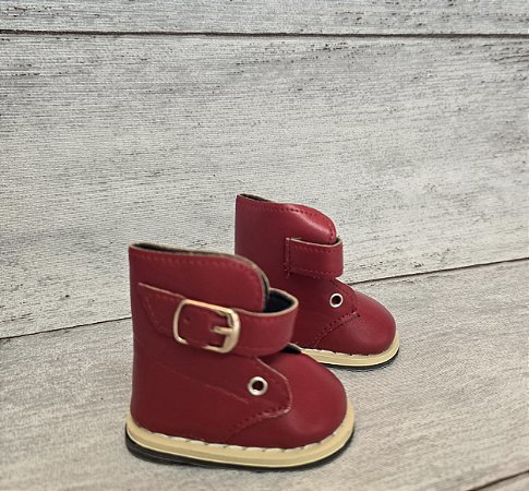 BOTA PARA BONECA MODELO 1 - VERMELHO