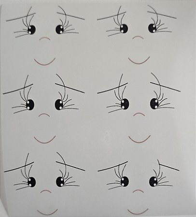 TRANSFER ROSTO DE BONECA - MODELO ROSE