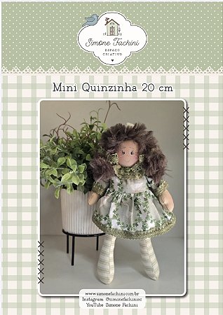 PROJETO DIGITAL - BONECA MINI QUINZINHA 20 cm