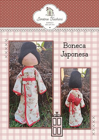 PROJETO DIGITAL -  BONECA  JAPONESA  - PESO DE MESA - 33CM