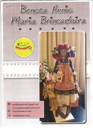 PROJETO DIGITAL -  BONECA ANNIE COLEÇÃO MARIA BRINCADEIRA