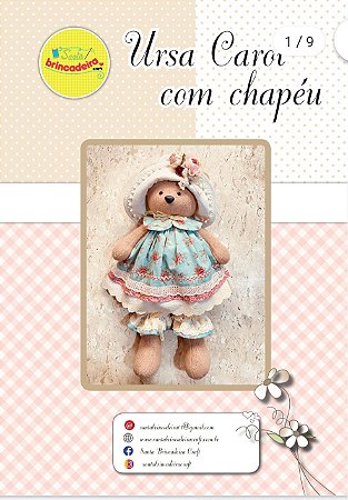 PROJETO DIGITAL URSA CAROL COM CHAPÉU