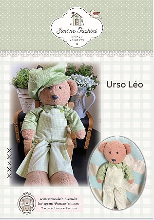 PROJETO DIGITAL - URSO LÉO - 50cm