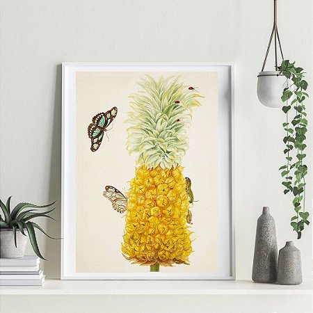 Prancha "abacaxi e borboleta verde" por Maria Sibylla