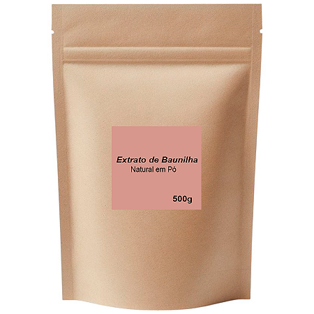 Extrato de Baunilha Natural em Pó - Pouch - 500g