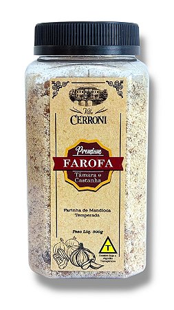 Farofa Premium - Tâmara com Castanha do Pará - Villa Cerroni - Pote - 300g