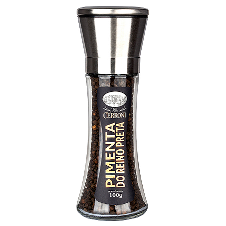 Pimenta do Reino Preta com Moedor - 100g