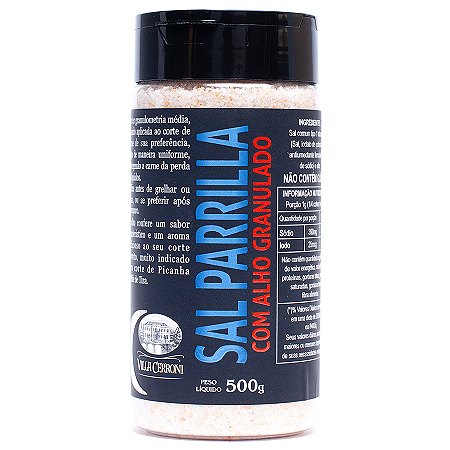 Sal Parrilla com Alho Granulado - Pote - 500g