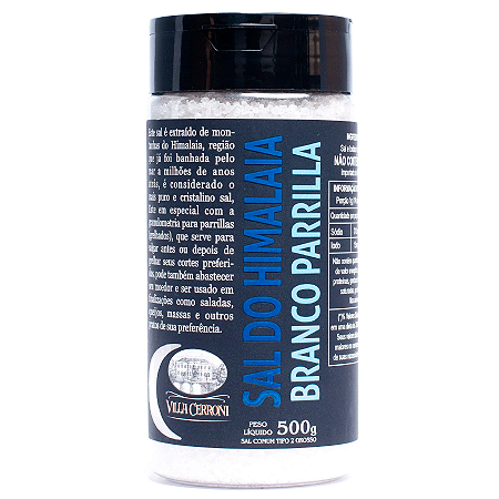 Sal do Himalaia Branco Parrilla - Pote - 500g