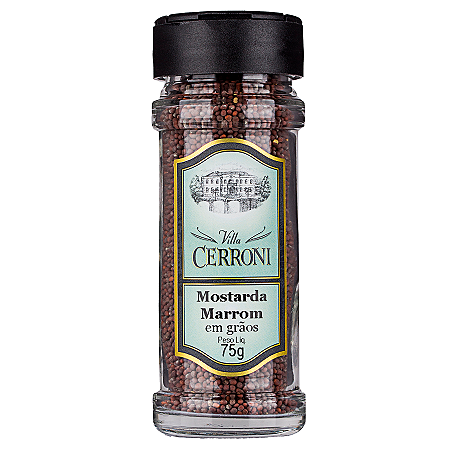 Mostarda Marrom em Grãos - Vidro - 75g