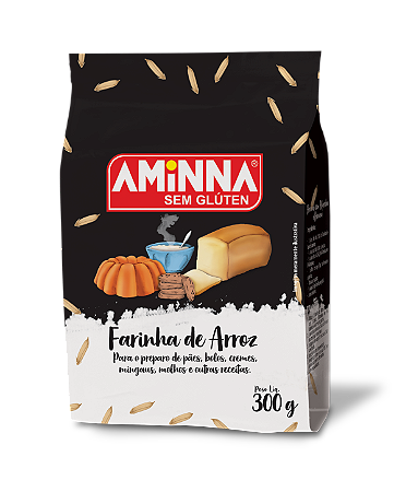 BW Farinha de Arroz sem Glúten Aminna, 300g - ID: 71