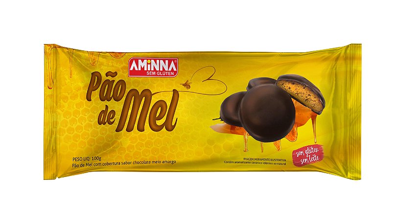 Biscoito SG® Sem Glúten Pão de Mel Aminna, 100g