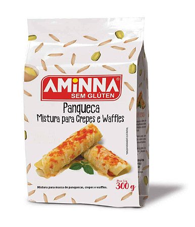 Mistura para Panqueca, Crepes e Waffles sem Glúten Aminna, 300g - ID: 93