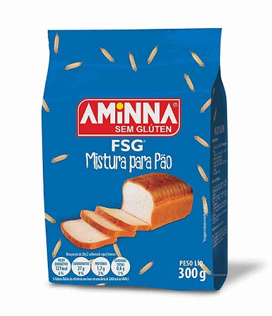FSG® Mistura para Pão Sem Glúten Aminna, 300g - ID: 178